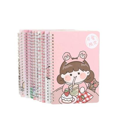 China High Quality A5 Daily Agenda Note Planner Girls Lists Spiral Notebook Hard Cover Book Notepad School Stationery Supplies Coil Notebook for sale