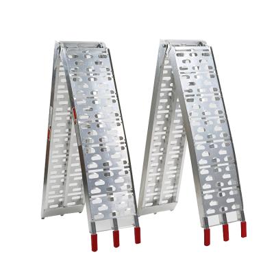 China Aluminum Heavy Duty Foldable Loading Ramp With Leg for sale