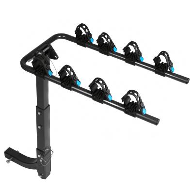 China 2021 Hot Selling 4 Steel Hitch Mount Bike Rack Foldable Bicycle Carrier for SUVS, Car, Trucks, and MPVs. bike c mount for sale