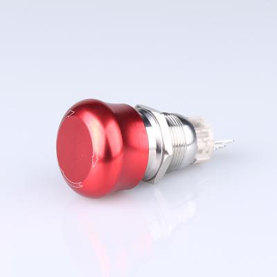 China Push Button Switch Mini Flat Flush Short Push Button Switch Manufacturer Aluminum Oxide Silver Waterproof Momentary Piezo Switch 3a for sale