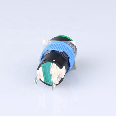 China 16mm Plastic Hot Selling Latching 1NO Push Button Switch for sale