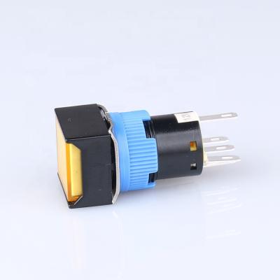 China Plastic Switch 16mm Plastic Momentary Push Button Switch for sale