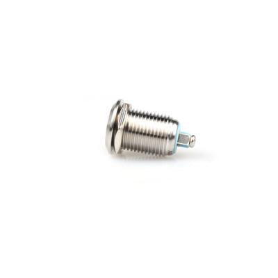 China Nickel Plated Brass/Stell 12mm Metal LED Stainless Waterproof Switch For Oven Machine Momentary 3 Terminal Push Button Switch for sale