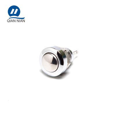 China Stainless Steel 8mm Momentary Door Bell Mini Waterproof Push Button Switch for sale