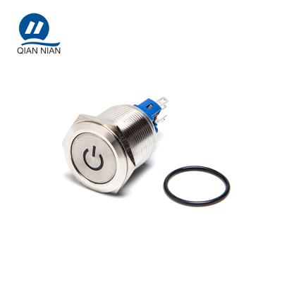 China QN22-A3 Stainless Steel /Aluminum Electronic Switch 1NO1NC Led Push Button Switch for sale