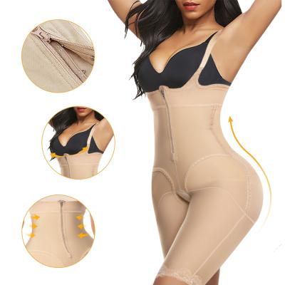 China High Waist Antibacterial Full Body Colombianas Fajas Pants Shorts Corset Butt Lifter Plus Size Shapewear Jumpsuit en venta