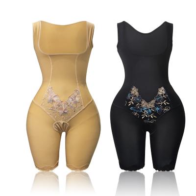 China Antibacterial Women Postpartum Underwear Slimming Shorts Fullbody Shapewear Colombian Jumpsuit à venda