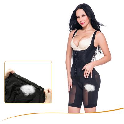 中国 Antibacterial Under Full Body Wear Fajas Colombianas Open Bust Zipper Shapewear Jumpsuit 販売のため