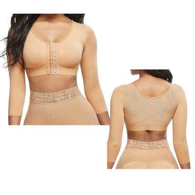 China Fajas Colombianas Antibacterial Women Arm Limitation Post Surgery Shapewear Tops Vest With Long Sleeves for sale