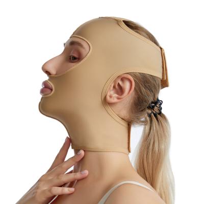 China Chin Reducer Bandage Face V Shaper Double Brand Private Label Post Antibacterial Surgical Mask Face-Lifting Belt for sale