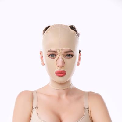 China Thin Female Face Headgear - Antibacterial Full Face Bandage Mandibular Cover Double Chin Lifting en venta