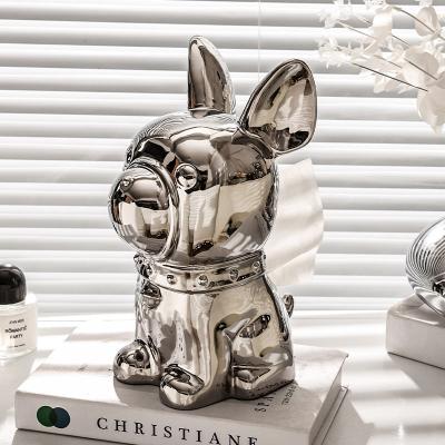 China Light Luxury Luxury Design Style Ceramic Tissue Box Rabbit Paper Holder For Hotel Living Room for sale