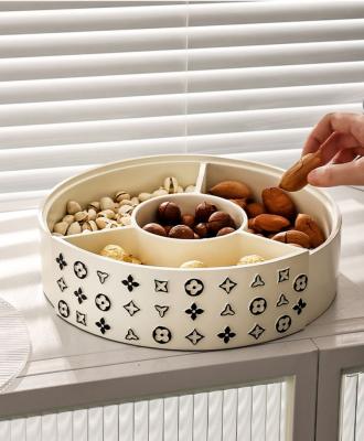 China Light Luxury Style Beige Fruit Decor Fruit Bowl In Living Room Balcony Kichen for sale