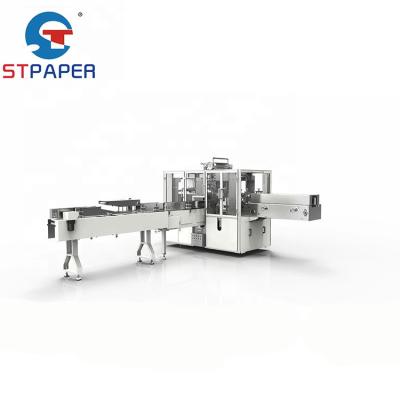 China Automatic Soft Pulled Hotels Facial Tissue Paper Wrapping Machine for sale