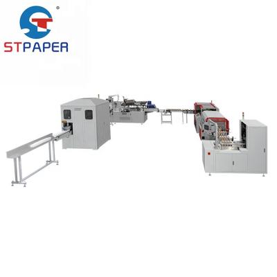 China Chemical Fully Automatic Packaging Box Facial Tissue Production Line for sale