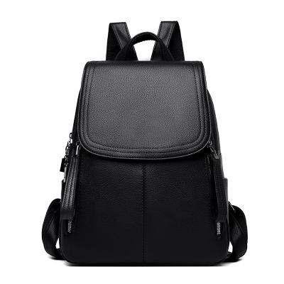 China Wholesale Changrong Large Capacity Waterproof Ladies Backpack PU Leather for sale