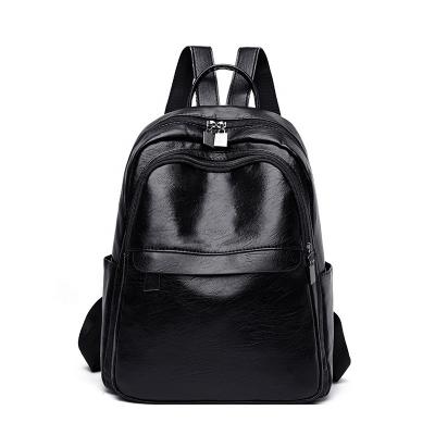 China Changrong Vintage High Capacity Waterproof PU Leather Wholesale High Quality Soft Backpack For Women for sale