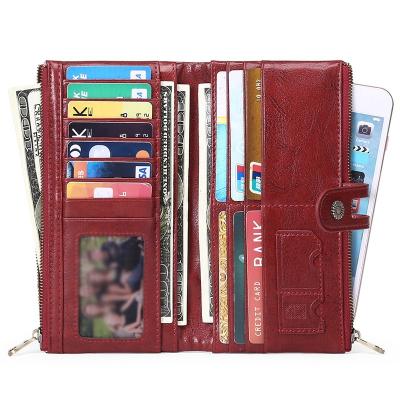 China Changrong Long Wallet Durable Wholesale Multifunctional Luxury Men Women Leather for sale