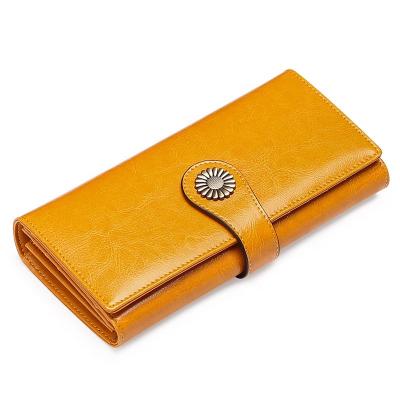 China Changrong Wholesale Durable Fashion Women's Leather Money Wallet Organizer for sale