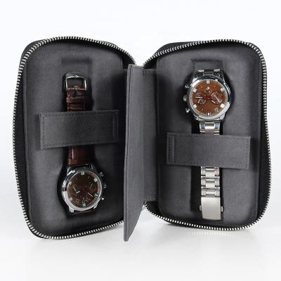 China CHANGRONG Custom Made Black Brown Leather Watch Strap Storage Filter Bezel for sale