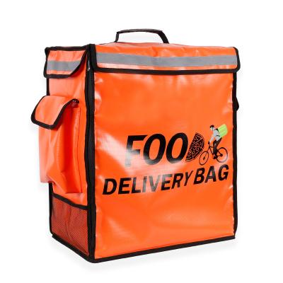 China CHANGRONG Custom Waterproof Large Restaurant Insulated Pizza Food Backpack Delivery Bag for sale