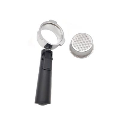 China Eco-friendly black plastic coffee tool handle 51mm coffee portafilter espresso bottomless coffee handles for sale