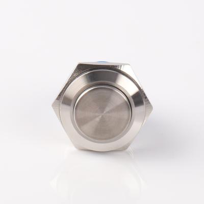 China Button Switch 16mm Apartment Knob Ring Lighted Waterpoof Anti Vandal Switch for sale