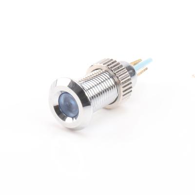 China Stainless Steel Metal Waterproof 12 Volt Led Signal Lamp Ip67 Blue Led Indicator Lights 24v for sale