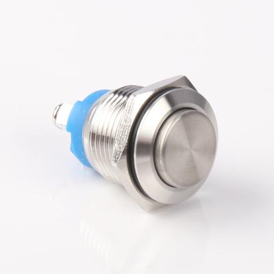 China Button Switch 16mm Metal Button Switch With Auto Instant Reset 3v 6v 16v 24v 220v for sale