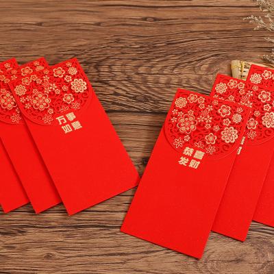 China Gift Envelope Vintage Style Hollowed Out Red Envelope Personality Wedding New Year Creative Red Envelope for sale