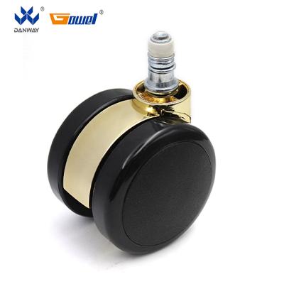 China Universal Caster Wheel DWG-Q003 PU Caster Wheel 2 Inch Nylon Replacement Manufacturer Swivel Stem Office Chair Caster Wheels for sale