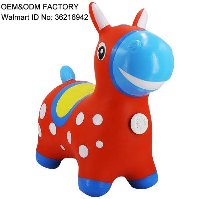 China Safe Ride on Bouncy Animal Toys Inflatable Animal Hopper for sale