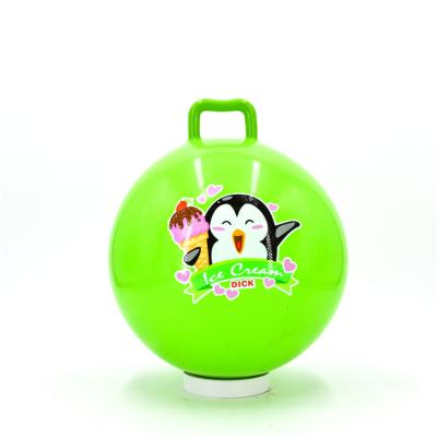 China Toy Bouncy Ball Inflatable Outdoor Game Ball With Lovely Pattern Hopper Ball for sale