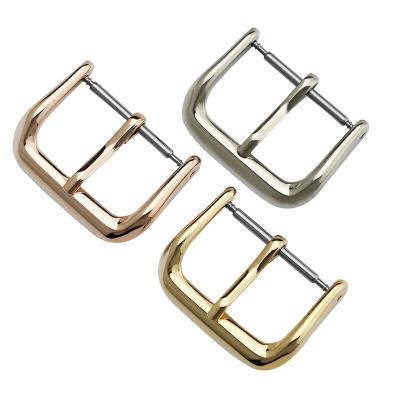 China Solid 316L Stainless Steel Watch Buckle 8 Strap 10 12 14 16 18 20 22mm Watch Band Polishing for sale