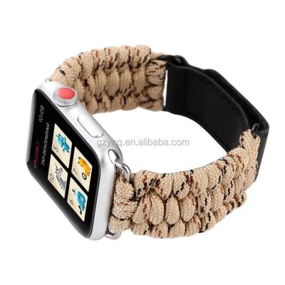 China For Apple Watch Band 40mm 44mm 38mm 42mm For Apple Watch Band 5 Series 4 Braided Nylon Strap For i Watch 1 2 3 for sale