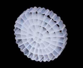 中国 Biodegradable ISO White Color HDPE MBBR In Wastewater Treatment 5mm 販売のため