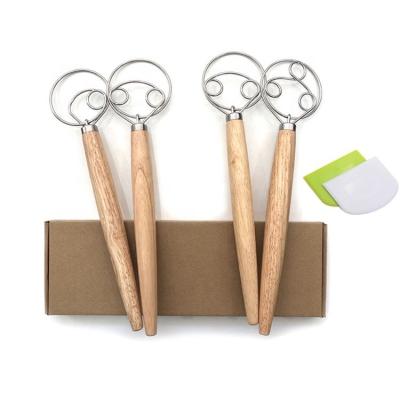 China Sustainable Danish Dough Beater and Scraper Set 3pcs SW-BA166 for sale