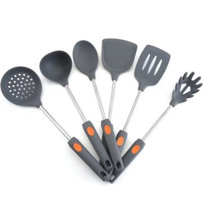 China Viable Silicone Kitchen Utensils Cookware Set 6pcs SW-CT23C for sale