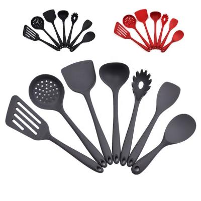 China Large Sustainable Frying Shovel Silicone Kitchen Utensil Set 7pcs SW-CT5B for sale