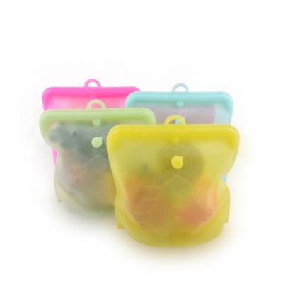 China Viable Reusable Zipper Lock Silicone Food Storage Bag With Timer SW-HS8C for sale