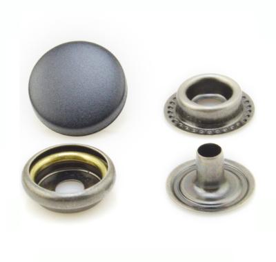 China Nickel Free For Gunmetal Clothing Colored Snap Button 15mm Brass for sale