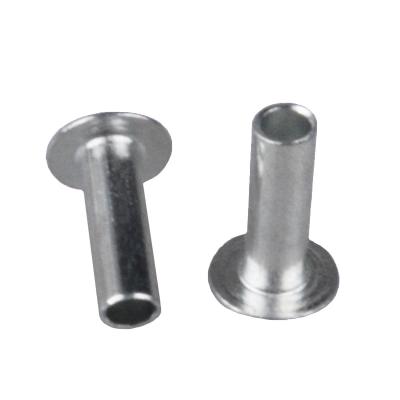 China High quality custom metal silver flat head rivet 10mm nickel free for man for sale