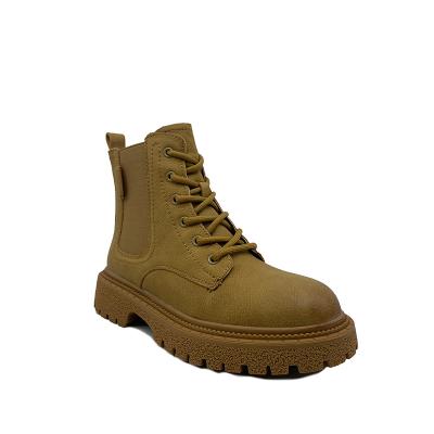 China Around 2021 Top Selling Martin Boots Easy Slip On And Rejects Single Genuine Leather Boots Waist Axle Medium Light for sale