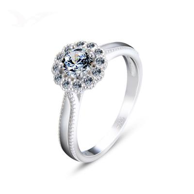 China CLASSIC Hot Selling Sterling Silver Niche Jewelry s925 Diamond Ring Zircon Female Ring for sale