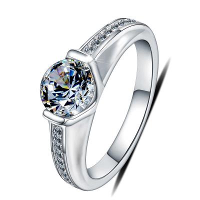 China New CLASSIC Silver Female Korean Temperament 925 Sterling Silver Diamond Ring Jewelry Index Finger Ring for sale