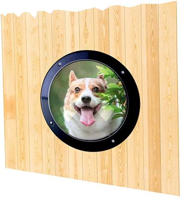 China Windproof Barrier Window, Acrylic Pet Peek Porthole Window Dome Dog Clear Vision For Fence Door Gate for sale