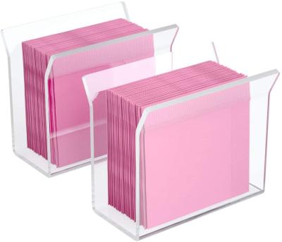 China 2 Pack Minimalist Napkin Holder U Shape Guest Bathroom Restaurant Diner Rack Countertop Kitchen Bar Clear Acrylic Table Organizer for sale