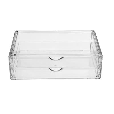 China Durable Waterproof Dust Proof Cosmetic Storage Box Organizer Makeup Jewelry Storage Box for sale