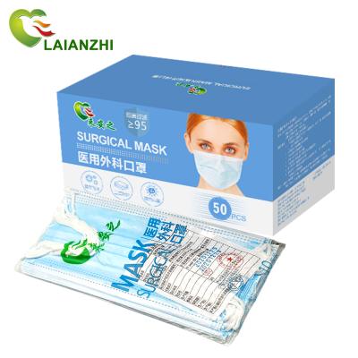 China Earloop Stock In Blue Disposable Medical Face Mask Surgical Professional Medical Face Mask for sale