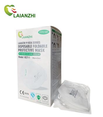 China Melt-blown cloth Laianzhi mask, KN95, KLT11, flat fold, valve, disposable, face mask, 4 layers, melt blown cloth, for sale